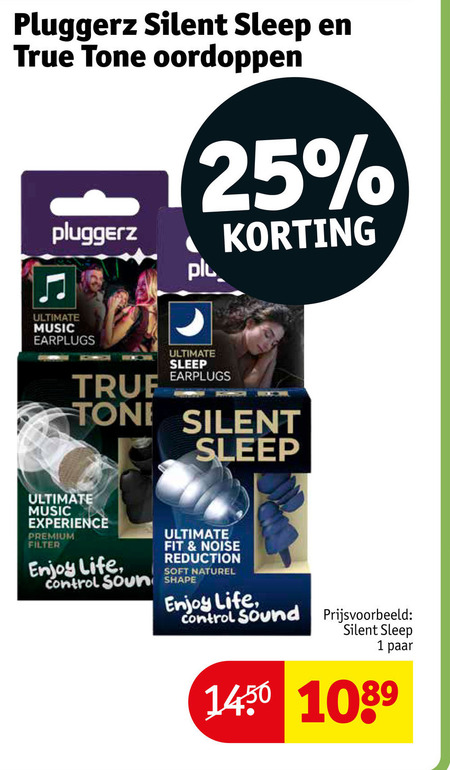 Pluggerz   oordopje folder aanbieding bij  Kruidvat - details