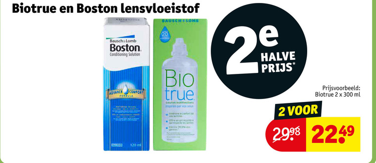 Boston   contactlensvloeistof folder aanbieding bij  Kruidvat - details