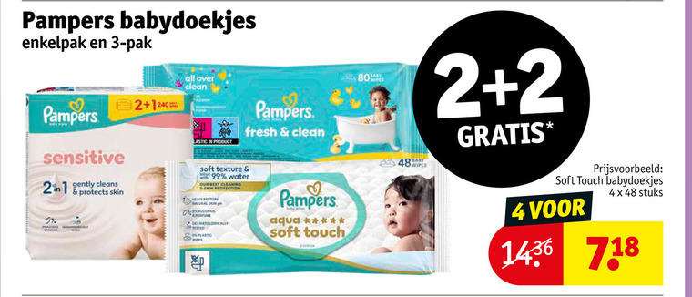 Pampers   billendoekjes folder aanbieding bij  Kruidvat - details