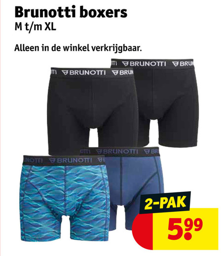 Brunotti   heren boxershort folder aanbieding bij  Kruidvat - details