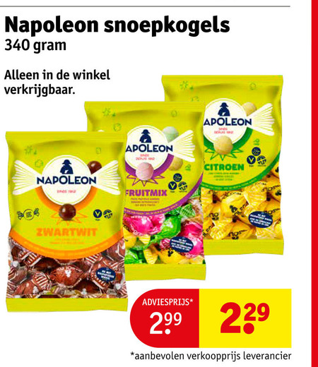 Napoleon   snoep folder aanbieding bij  Kruidvat - details