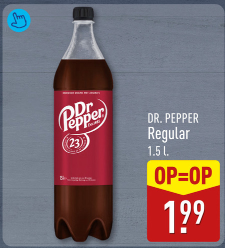 Dr Pepper   cola folder aanbieding bij  Aldi - details