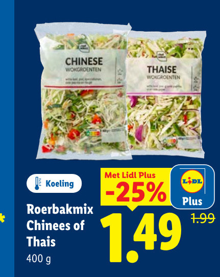 groentenpakket 400 chinese thaise wokgroenten koeling roerbakmix chinees thais folder aanbieding bij Lidl