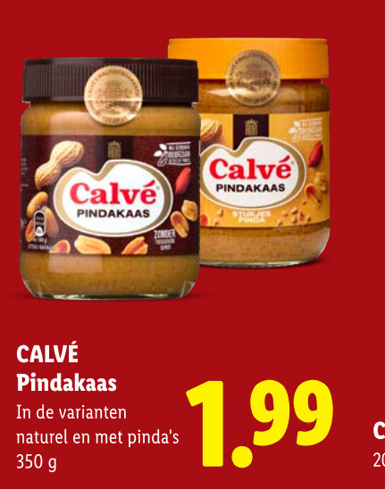 Calve   pindakaas folder aanbieding bij  Lidl - details