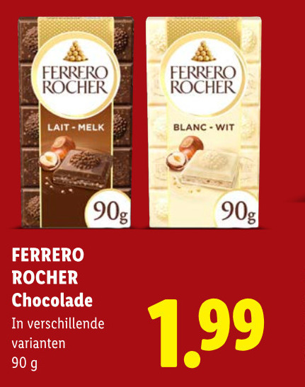 Ferrero Rocher   chocolade folder aanbieding bij  Lidl - details