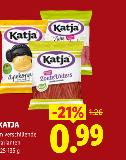 Katja   snoep folder aanbieding bij  Lidl - details