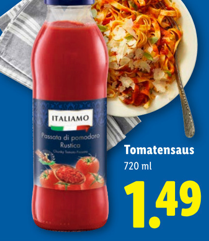 Italiamo   pastasaus folder aanbieding bij  Lidl - details