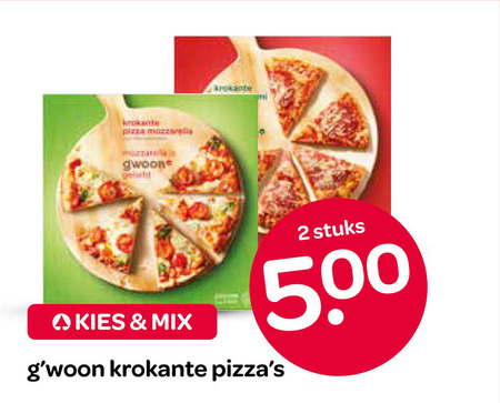 Gwoon   diepvriespizza folder aanbieding bij  Spar - details