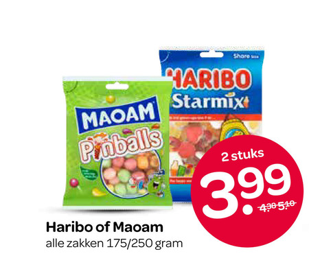 Haribo   snoep folder aanbieding bij  Spar - details