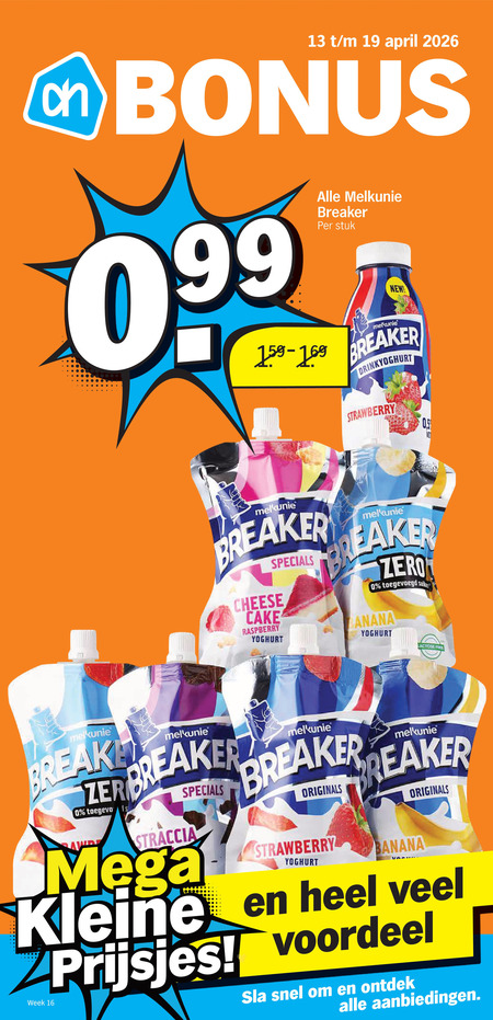 Melkunie   zuivelsnack, drinkyoghurt folder aanbieding bij  Albert&nbsp;Heijn - details