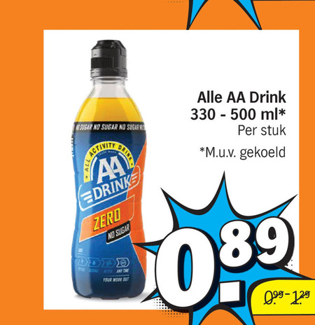 AA   sportdrank folder aanbieding bij  Albert&nbsp;Heijn - details