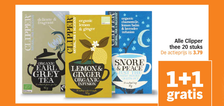 Clipper   thee folder aanbieding bij  Albert&nbsp;Heijn - details