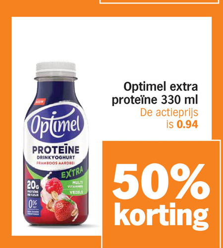 Optimel   drinkyoghurt folder aanbieding bij  Albert&nbsp;Heijn - details