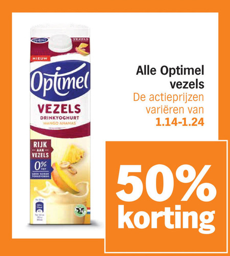 Optimel   drinkyoghurt folder aanbieding bij  Albert&nbsp;Heijn - details