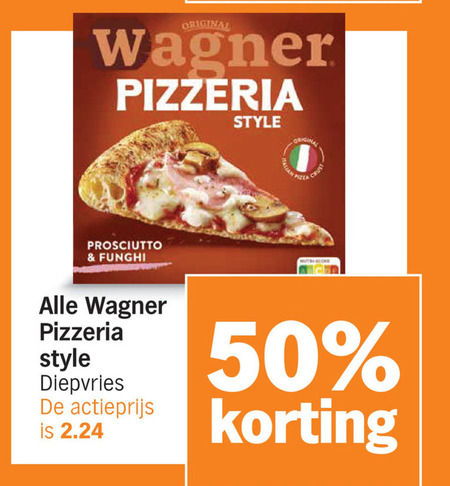 Wagner   diepvriespizza folder aanbieding bij  Albert&nbsp;Heijn - details