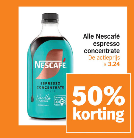 Nescafe   koffiesiroop folder aanbieding bij  Albert&nbsp;Heijn - details