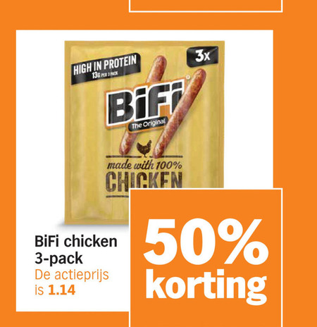 Bifi   bierworstjes folder aanbieding bij  Albert&nbsp;Heijn - details