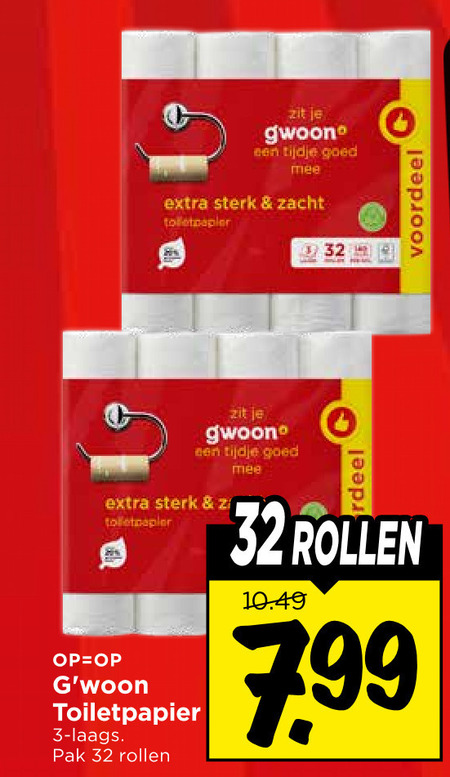 Gwoon   toiletpapier folder aanbieding bij  Vomar - details