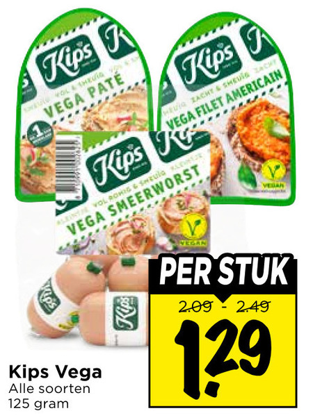 Kips   vegetarisch folder aanbieding bij  Vomar - details