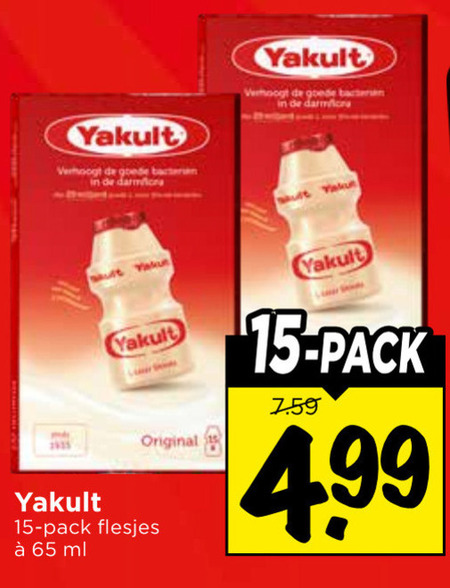 Yakult   drinkyoghurt folder aanbieding bij  Vomar - details