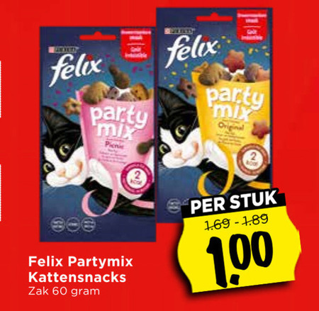 Felix   kattensnacks folder aanbieding bij  Vomar - details