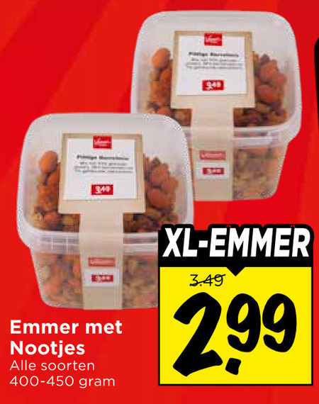 zoutjes emmer nootjes soorten xl folder aanbieding bij Vomar