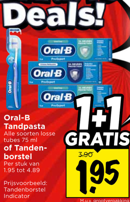 Oral-B   tandenborstel, tandpasta folder aanbieding bij  Vomar - details