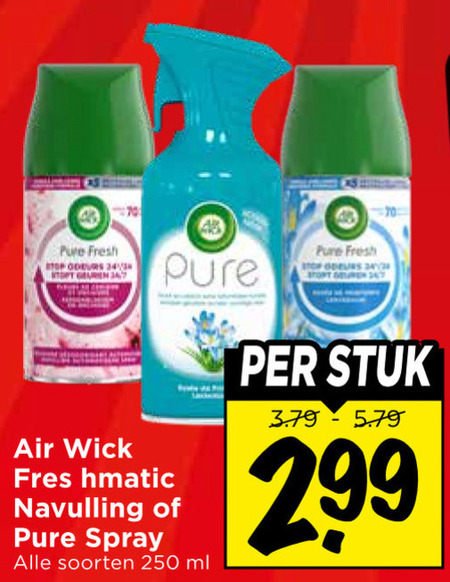 Airwick   luchtverfrisser folder aanbieding bij  Vomar - details