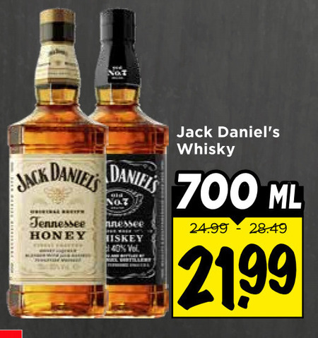 Jack Daniels   whisky folder aanbieding bij  Vomar - details