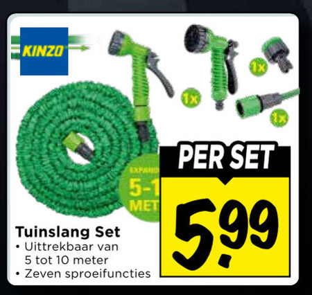 Kinzo   tuinslang folder aanbieding bij  Vomar - details