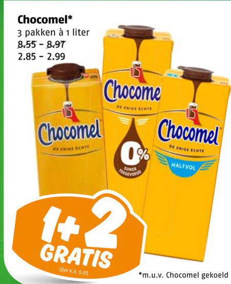 Chocomel   chocolademelk folder aanbieding bij  Poiesz - details