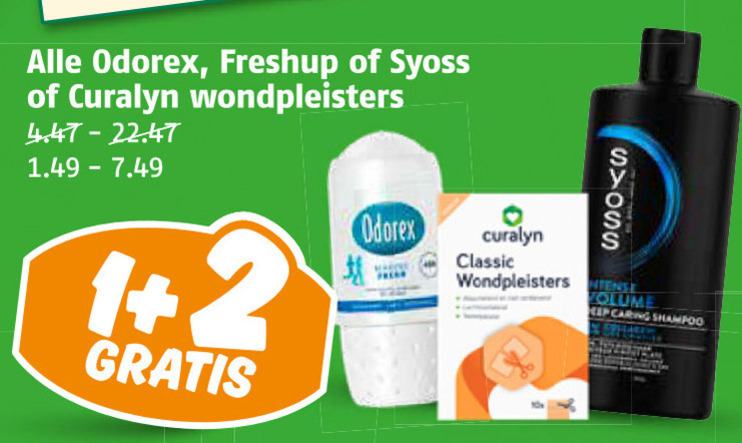 Odorex   deodorant, pleister folder aanbieding bij  Poiesz - details
