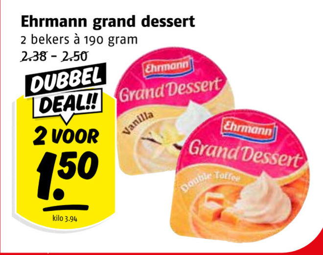 Ehrmann   toetje folder aanbieding bij  Poiesz - details