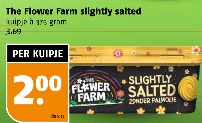 Flower Farm   margarine folder aanbieding bij  Poiesz - details