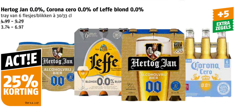 Leffe   alcoholvrij bier folder aanbieding bij  Poiesz - details
