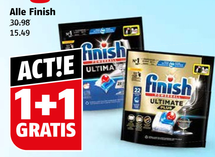 Finish   vaatwasmiddel folder aanbieding bij  Poiesz - details