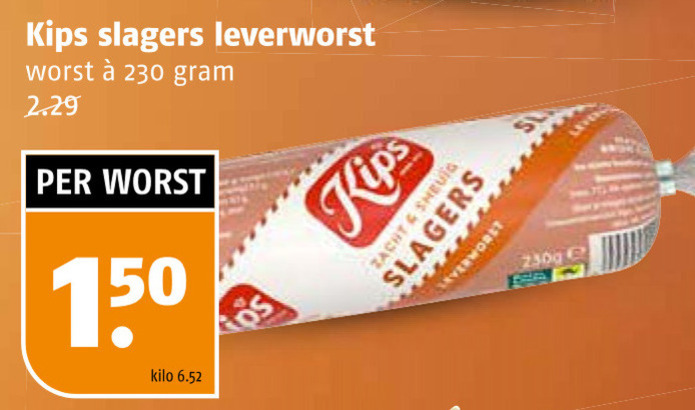 Kips   leverworst folder aanbieding bij  Poiesz - details