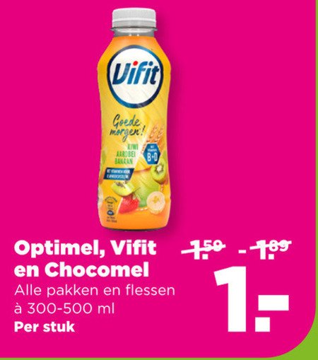 Chocomel   drinkyoghurt, chocolademelk folder aanbieding bij  Plus - details