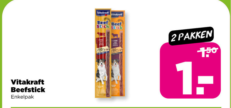 Vitakraft   hondensnacks folder aanbieding bij  Plus - details