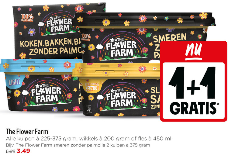 Flower Farm   margarine folder aanbieding bij  Jumbo - details