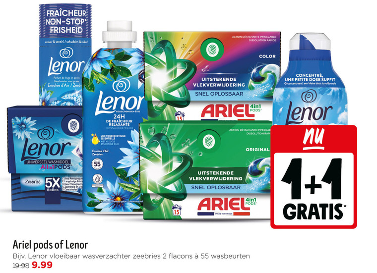 Ariel   wasverzachter, wasmiddel folder aanbieding bij  Jumbo - details