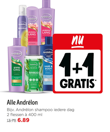 Andrelon   shampoo, hairspray folder aanbieding bij  Jumbo - details
