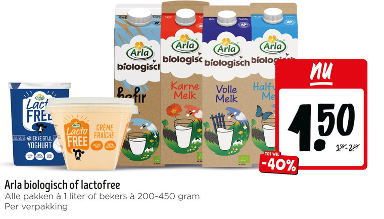 Arla   yoghurt, melk folder aanbieding bij  Jumbo - details