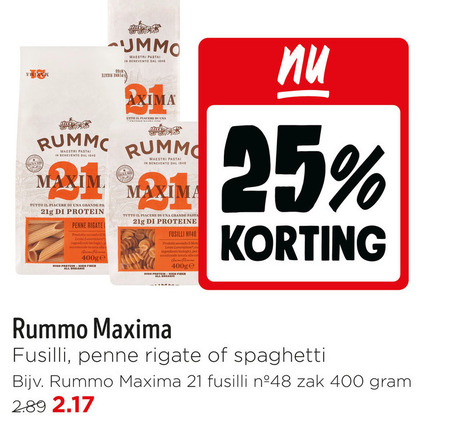 Rummo   pasta folder aanbieding bij  Jumbo - details