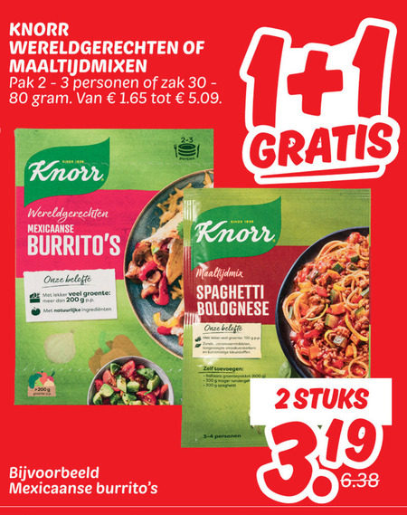 Knorr   maaltijdmix folder aanbieding bij  Dekamarkt - details