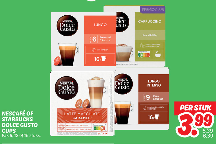 Starbucks   dolce gusto capsules folder aanbieding bij  Dekamarkt - details