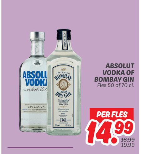 Absolut   gin, wodka folder aanbieding bij  Dekamarkt - details
