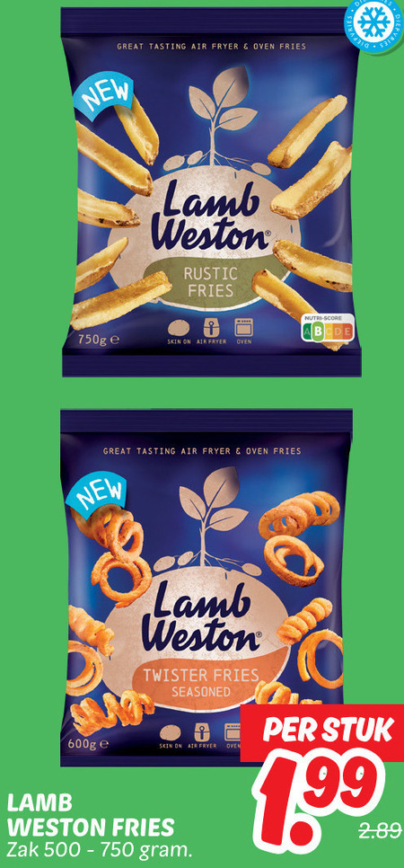 Lamb and Weston   patat folder aanbieding bij  Dekamarkt - details