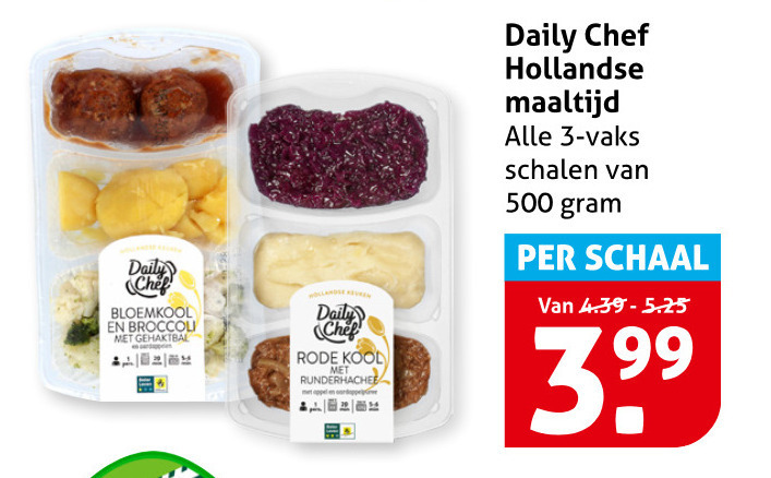 Daily Chef   hollandse kant en klaar maaltijd folder aanbieding bij  Hoogvliet - details