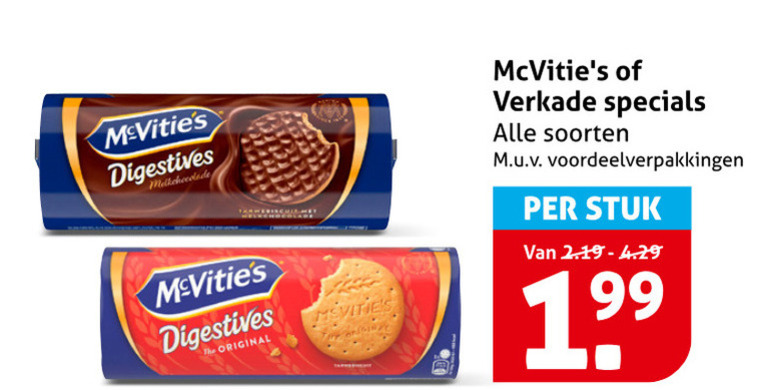 Verkade   biscuits folder aanbieding bij  Hoogvliet - details